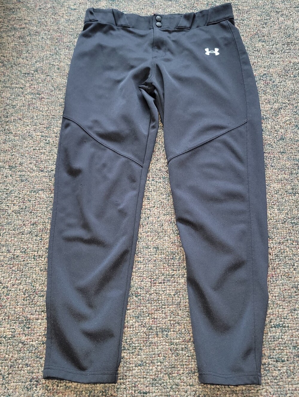 Under Armour Black Athletic Basball Pants with Logo